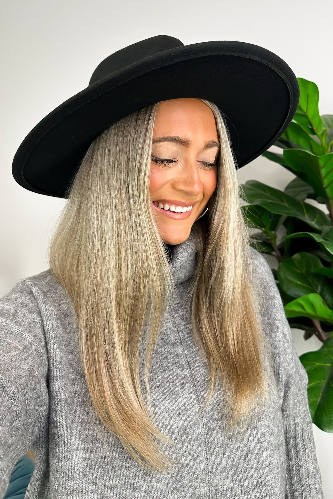  Elevated Choice Wide Brim Panama Fedora Hat - FINAL SALE - Madison and Mallory
