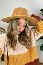  Elevated Choice Wide Brim Panama Fedora Hat - FINAL SALE - Madison and Mallory