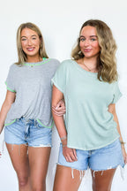 Emelia Cross Back Short Sleeve Top - FINAL SALE - Madison and Mallory