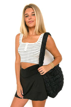  Emeline Puffer Quilted Carryall Bag - BACK IN STOCK - Madison and Mallory