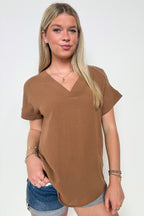  Emileigh V-Neck Relaxed Fit Top - BACK IN STOCK - Madison and Mallory