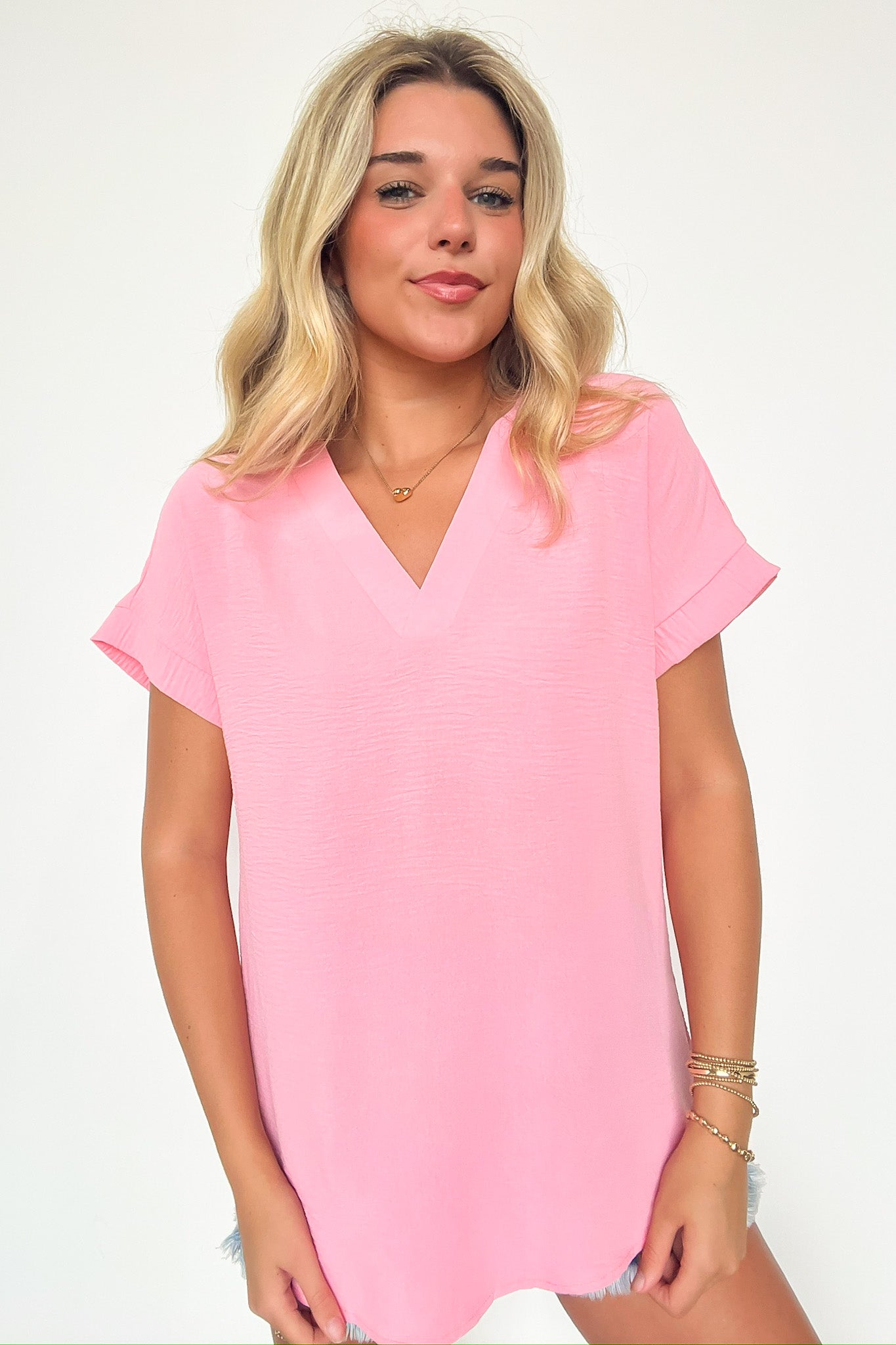 Emileigh V-Neck Relaxed Fit Top - BACK IN STOCK - Madison and Mallory
