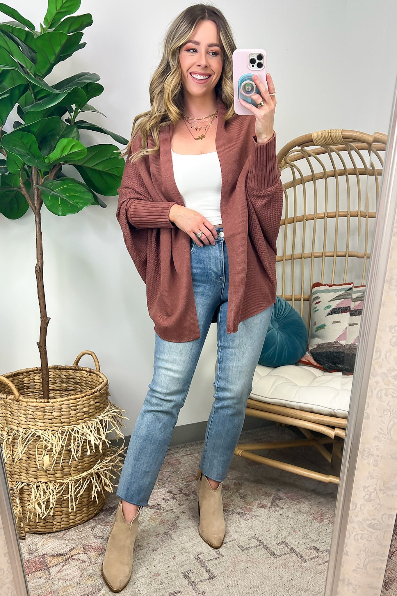  Endlessly Cozy Batwing Open Front Cardigan - FINAL SALE - Madison and Mallory