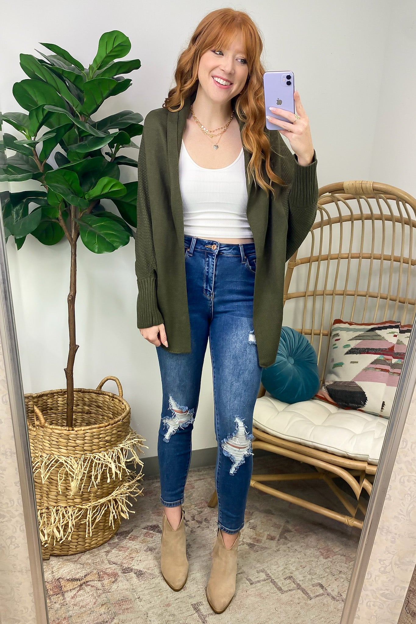  Endlessly Cozy Batwing Open Front Cardigan - FINAL SALE - Madison and Mallory