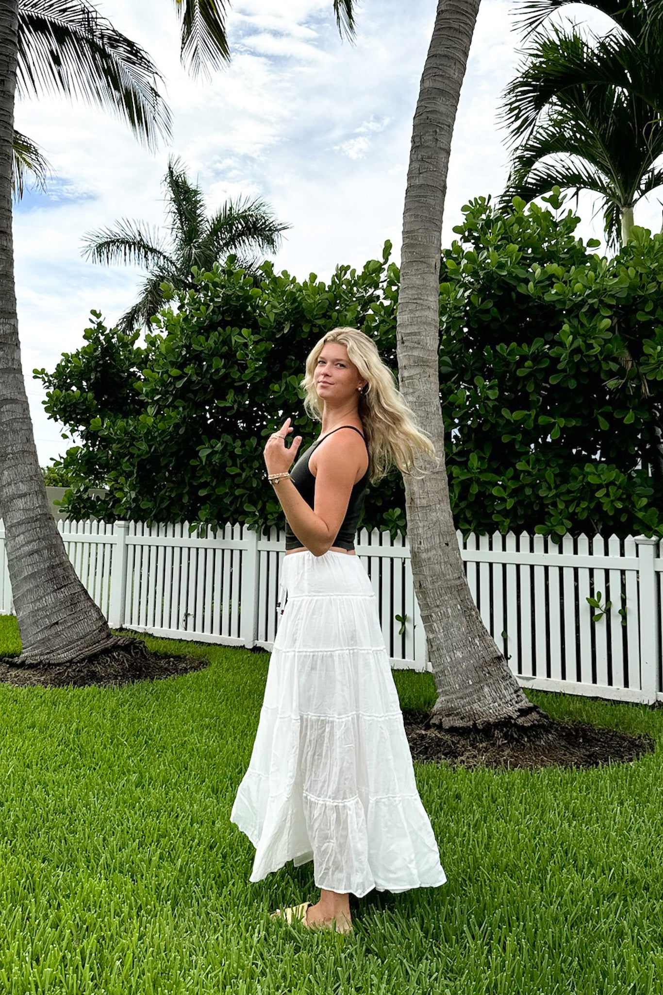  Endlessly Darling Drawstring Tiered Maxi Skirt - FINAL SALE - Madison and Mallory