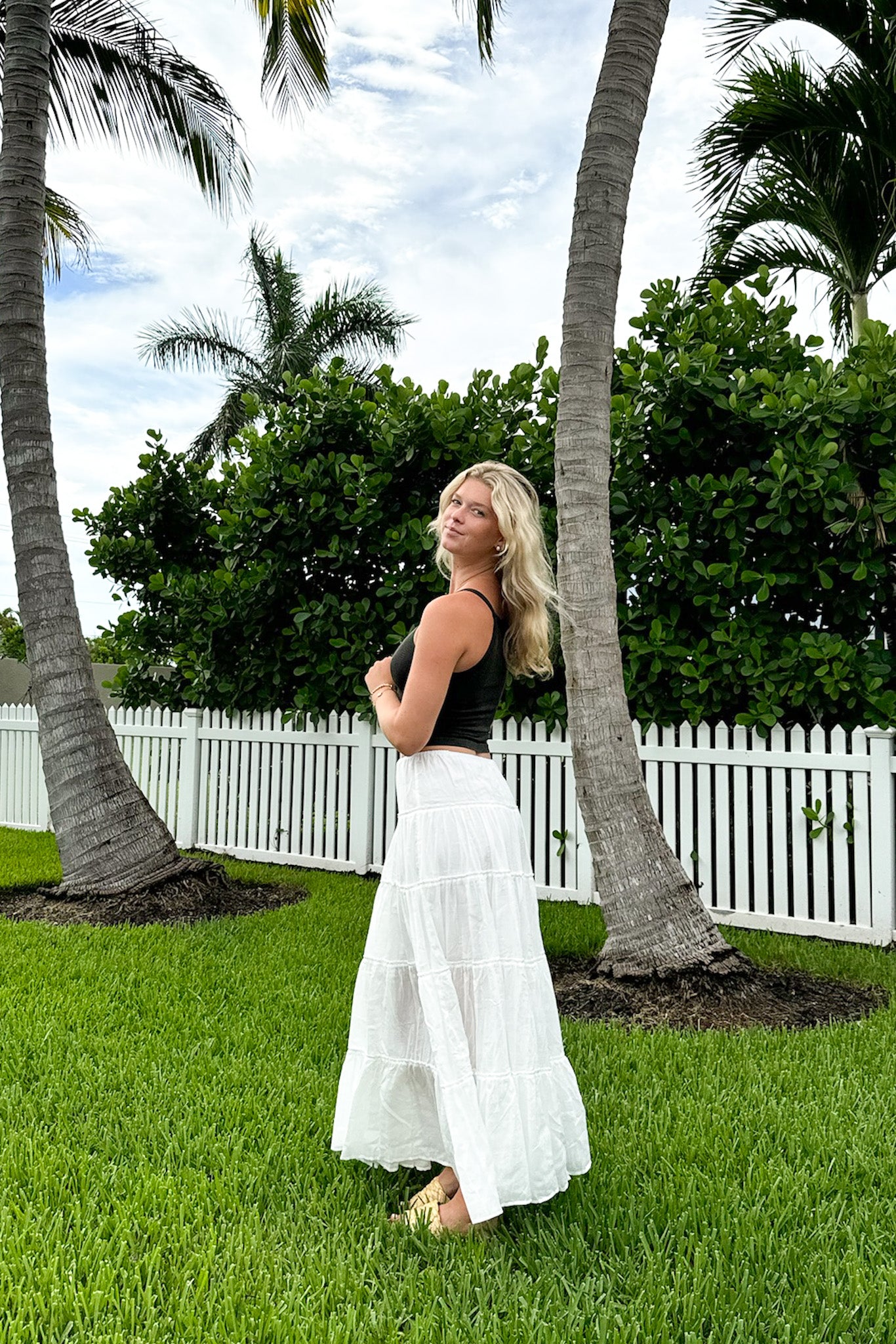  Endlessly Darling Drawstring Tiered Maxi Skirt - FINAL SALE - Madison and Mallory