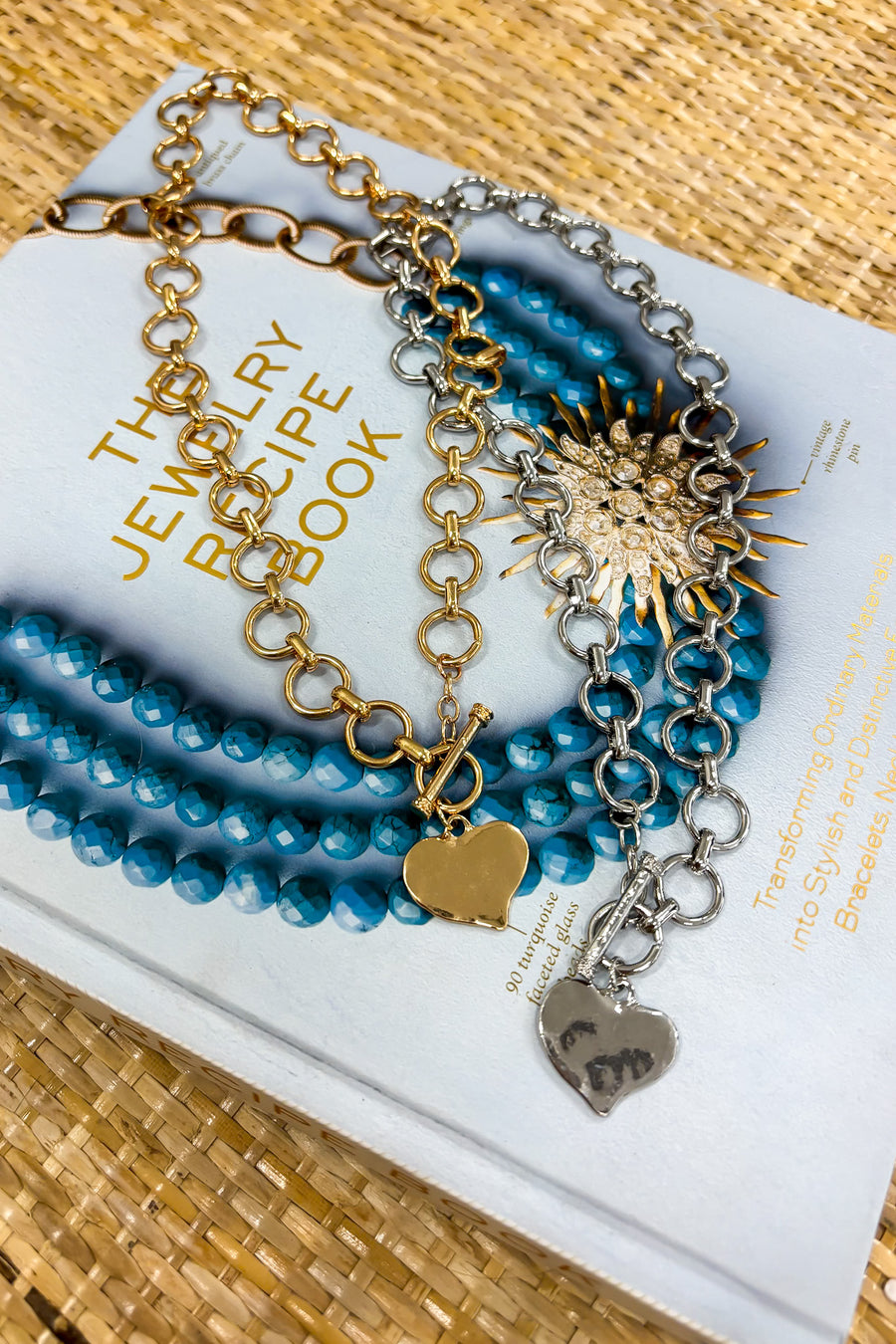 Enduring Love Hammered Heart Front Toggle Necklace - Madison and Mallory