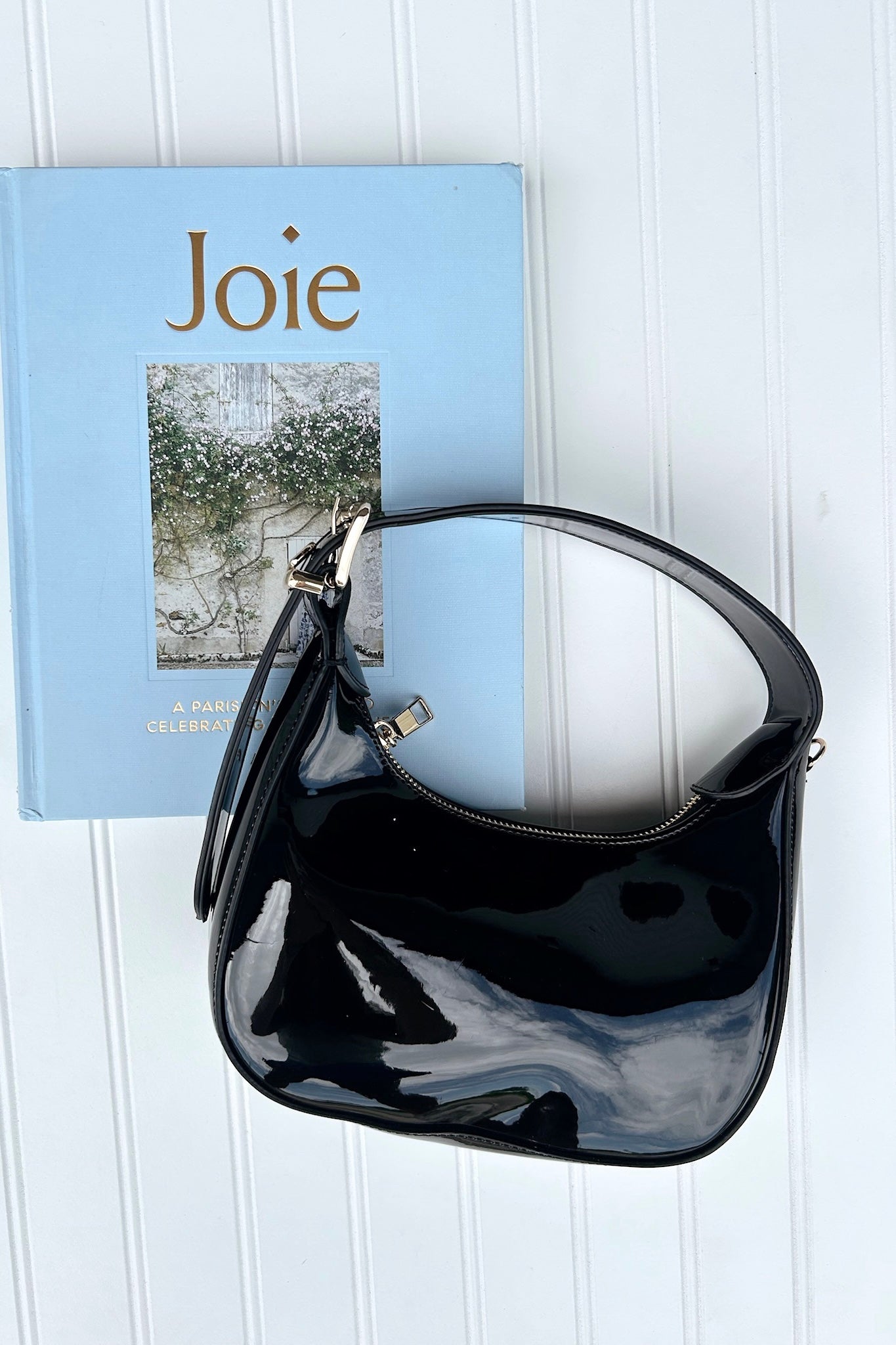 Enviable Pick Enamel Hobo Crossbody Handbag - FINAL SALE - Madison and Mallory