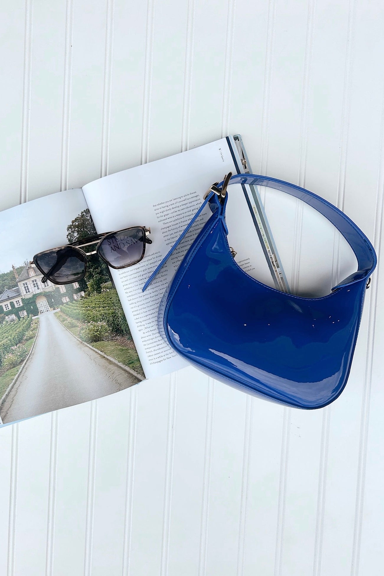 Enviable Pick Enamel Hobo Crossbody Handbag - FINAL SALE - Madison and Mallory