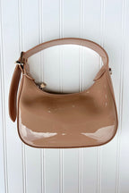 Nude Enviable Pick Enamel Hobo Crossbody Handbag - FINAL SALE - Madison and Mallory
