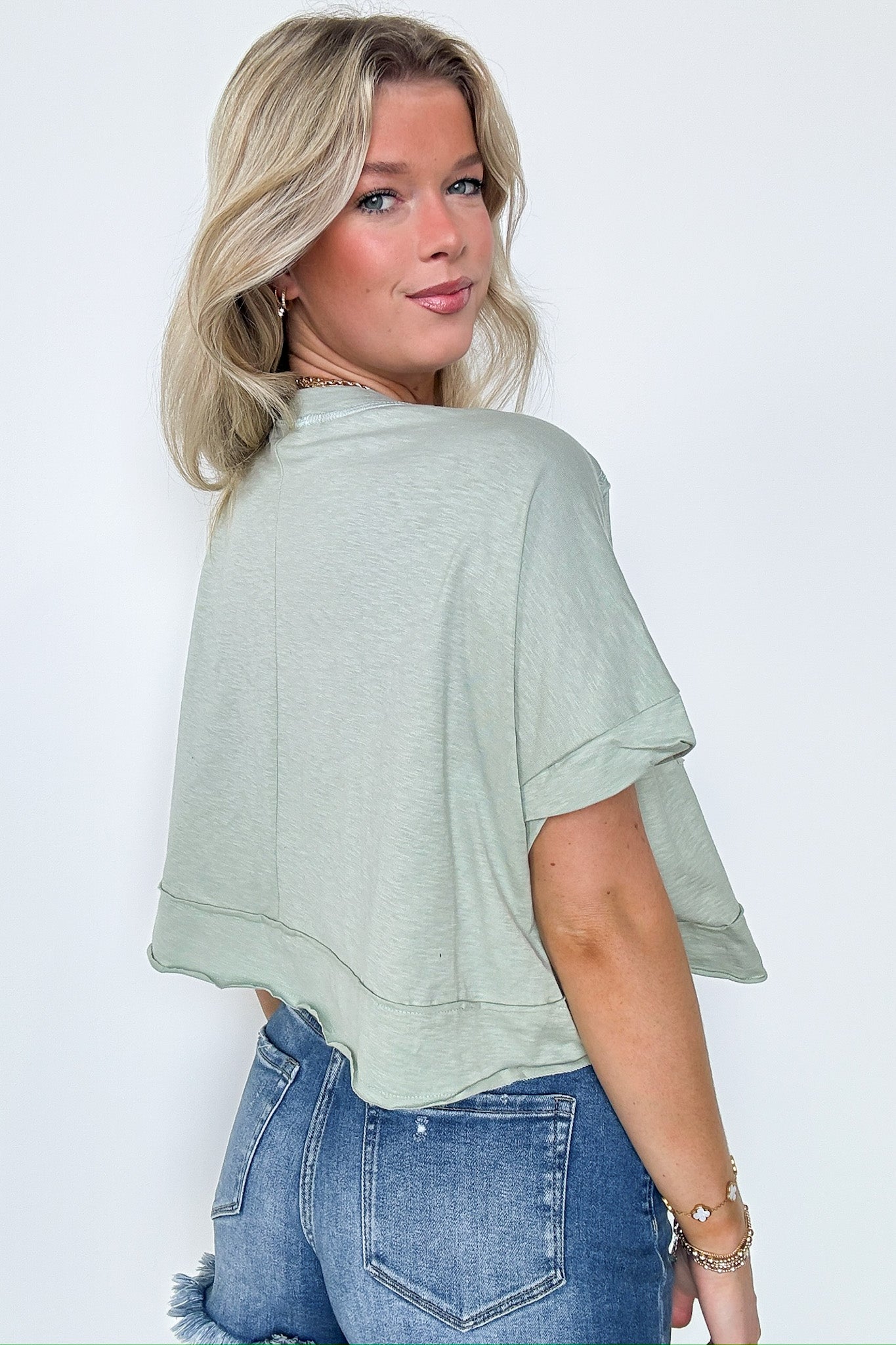  Erika Raw Edge Pocket Top - BACK IN STOCK - Madison and Mallory