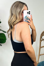 Esparza Ribbed Seamless Double Layer Tank Bra Top - FINAL SALE - Madison and Mallory