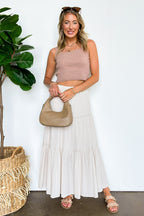 Espresso Hour Square Neck Techno Rib Tank - FINAL SALE - Madison and Mallory