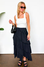 Essential Ease Polka Dot Square Neck Tank Top - Madison and Mallory