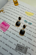 Estate Stone Drop Earrings