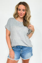 Evena Scoop Neck Short Sleeve Top - FINAL SALE - Madison and Mallory