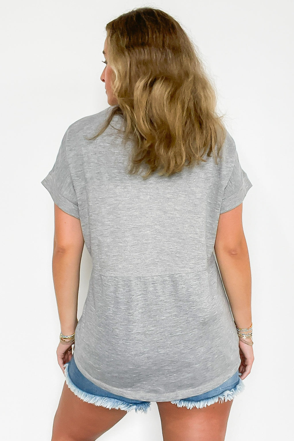 Evena Scoop Neck Short Sleeve Top - FINAL SALE - Madison and Mallory