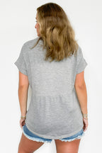 Evena Scoop Neck Short Sleeve Top - FINAL SALE - Madison and Mallory