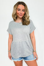 Evena Scoop Neck Short Sleeve Top - FINAL SALE - Madison and Mallory