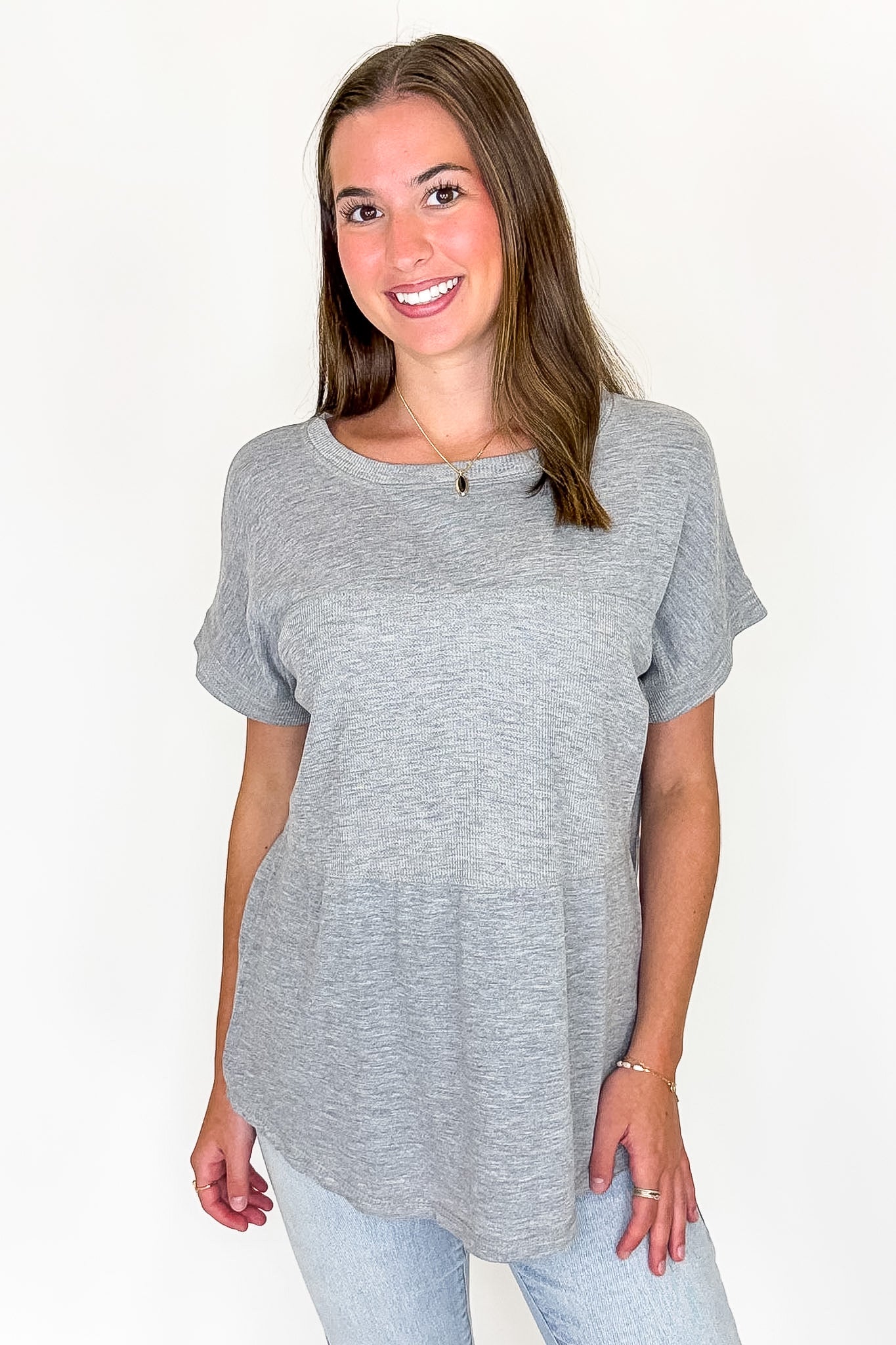Evena Scoop Neck Short Sleeve Top - Madison and Mallory