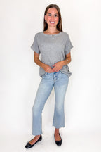 Evena Scoop Neck Short Sleeve Top - Madison and Mallory