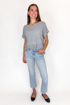 Evena Scoop Neck Short Sleeve Top - Madison and Mallory