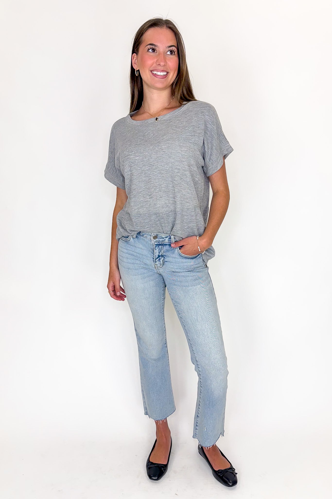 Evena Scoop Neck Short Sleeve Top - Madison and Mallory