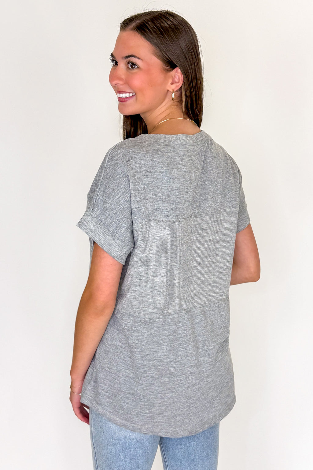 Evena Scoop Neck Short Sleeve Top - Madison and Mallory