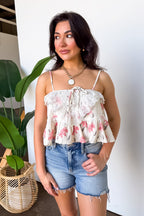 Everpetal Lace Ruffle Tank Top - Madison and Mallory