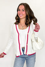 Everyday Amour Heart Stitch Cardigan - Madison and Mallory