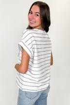 Everyday Lines Striped Pocket Top - Madison and Mallory
