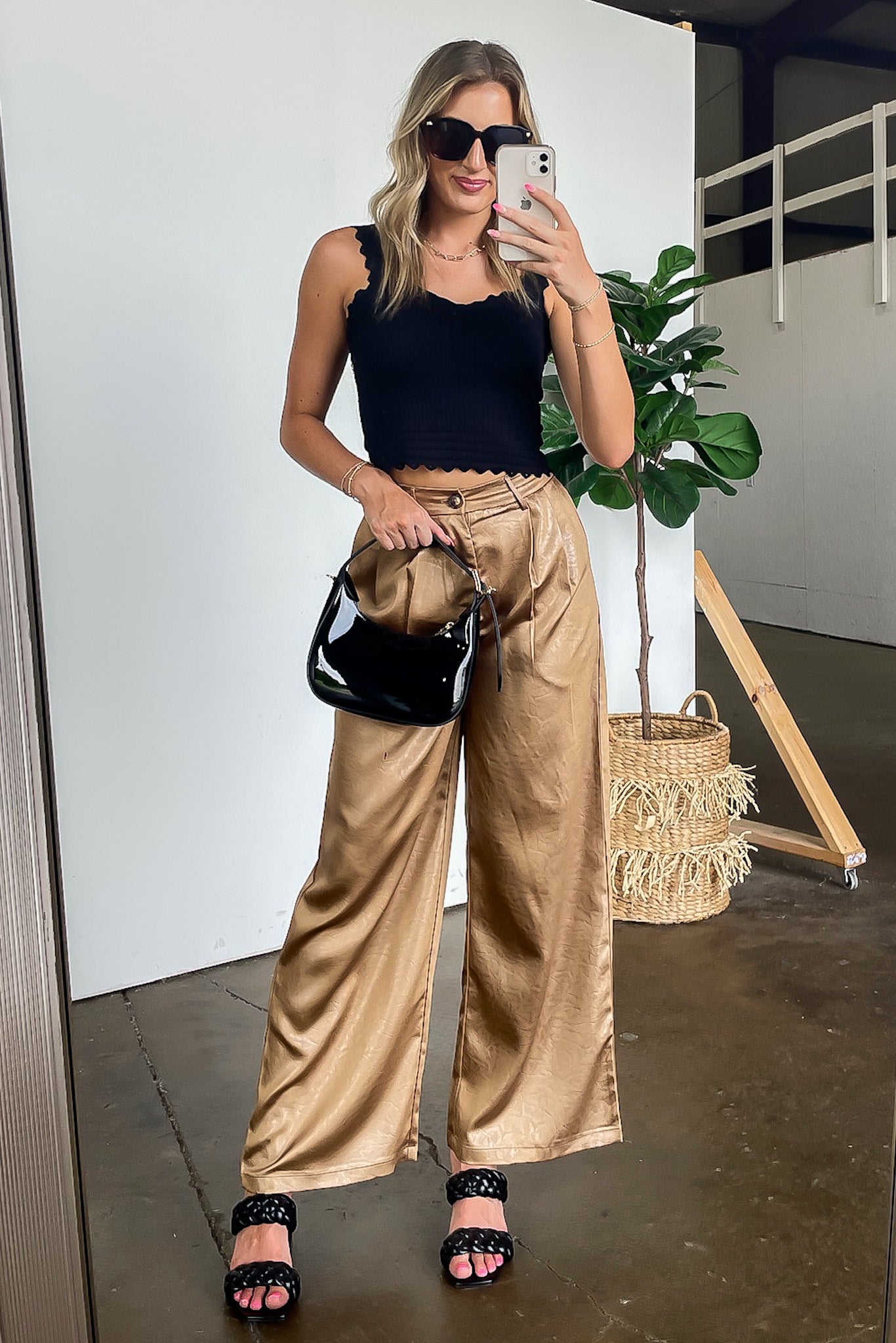 Everyday Luxe Pointelle Knit Bralette Tank - FINAL SALE - Madison and Mallory