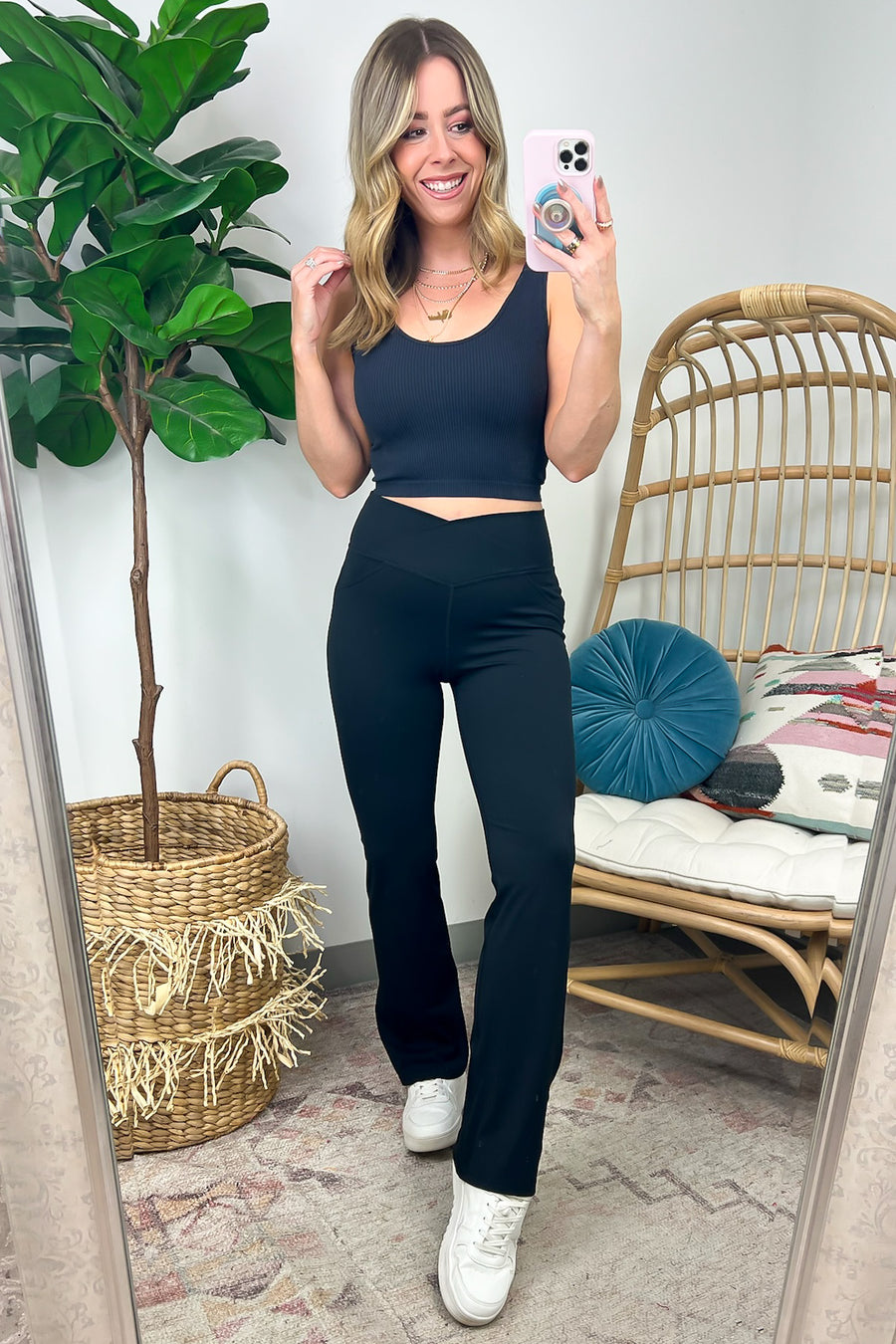  Everyday Mood V-Waist Flare Yoga Pants - BACK IN STOCK - Madison and Mallory
