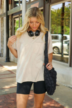 Everyday Classic Washed Pocket Crew Neck T-Shirt - Madison and Mallory