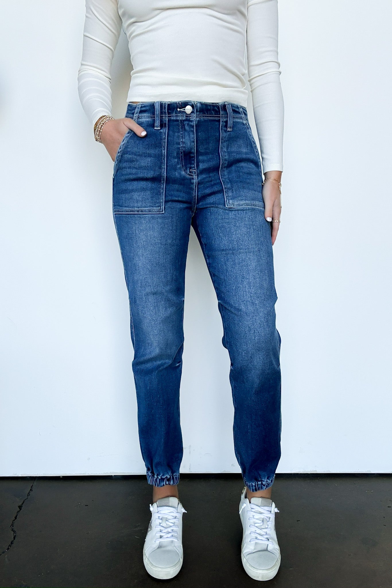 Everynn High Rise Ankle Jogger Jeans FINAL SALE · Madison Mallory