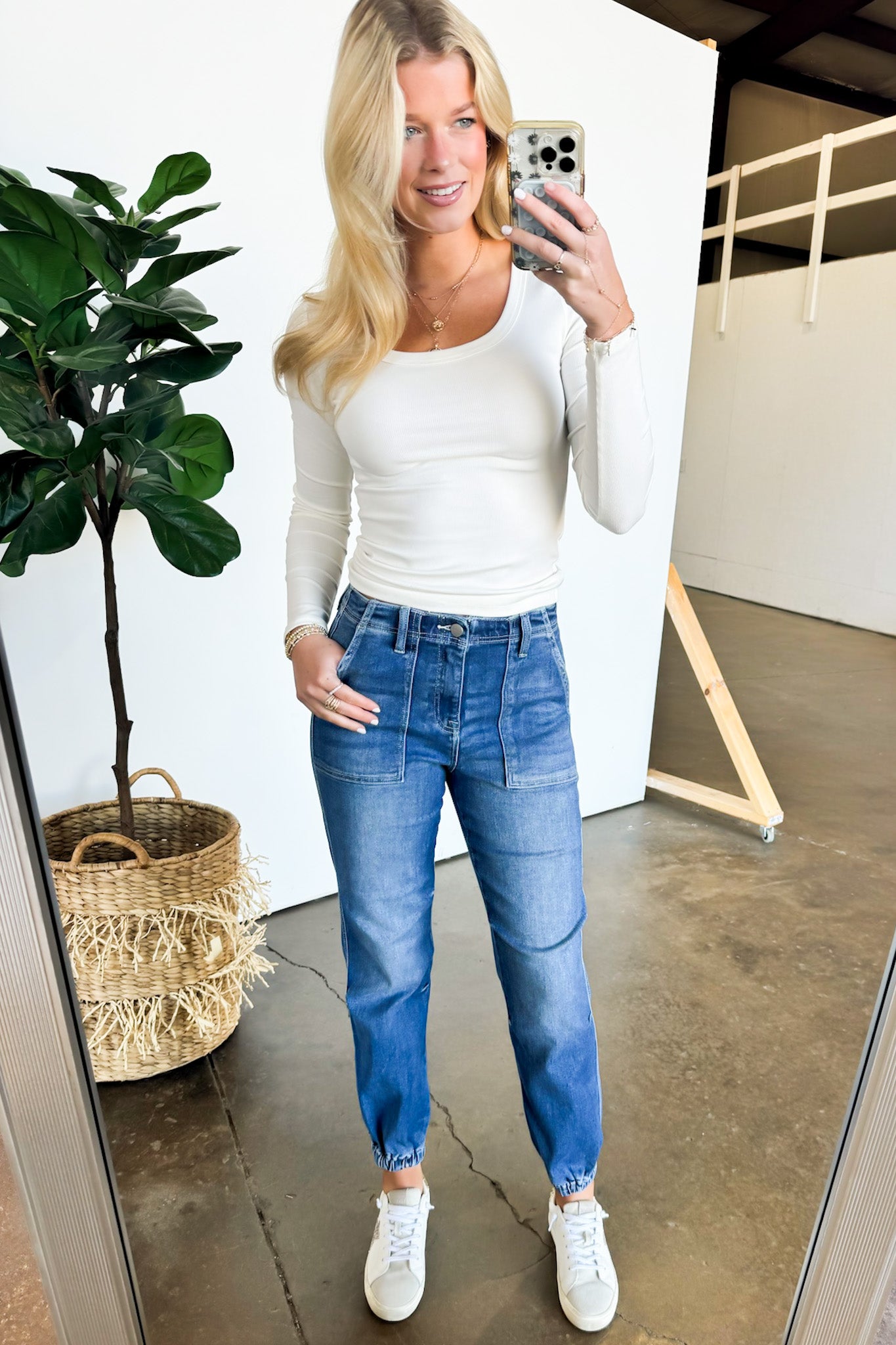  Everynn High Rise Ankle Jogger Jeans - Madison and Mallory