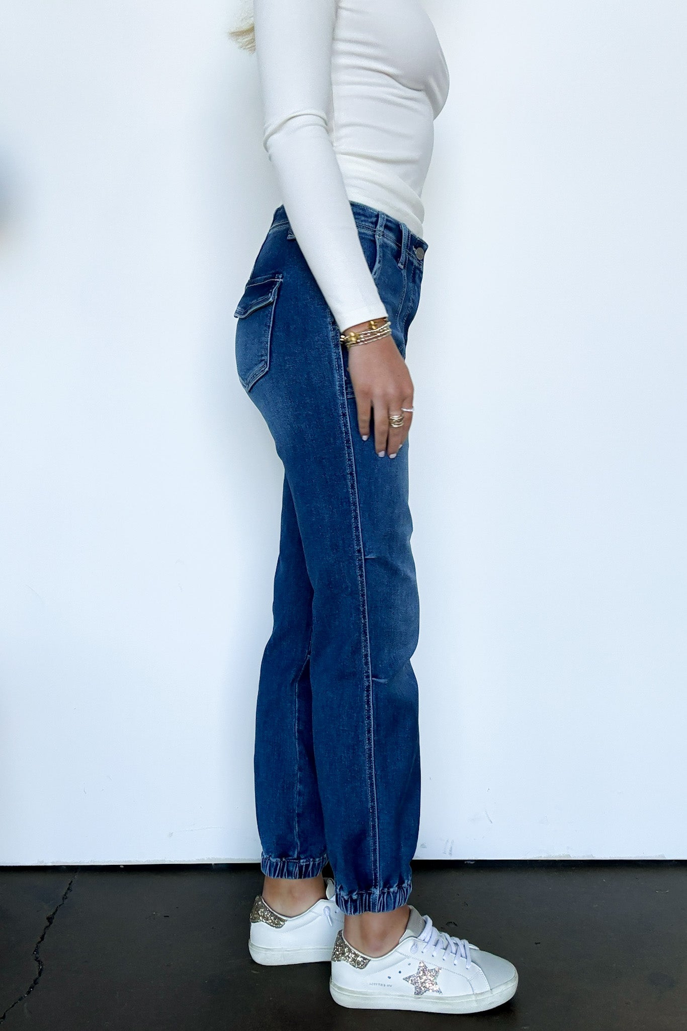  Everynn High Rise Ankle Jogger Jeans - Madison and Mallory