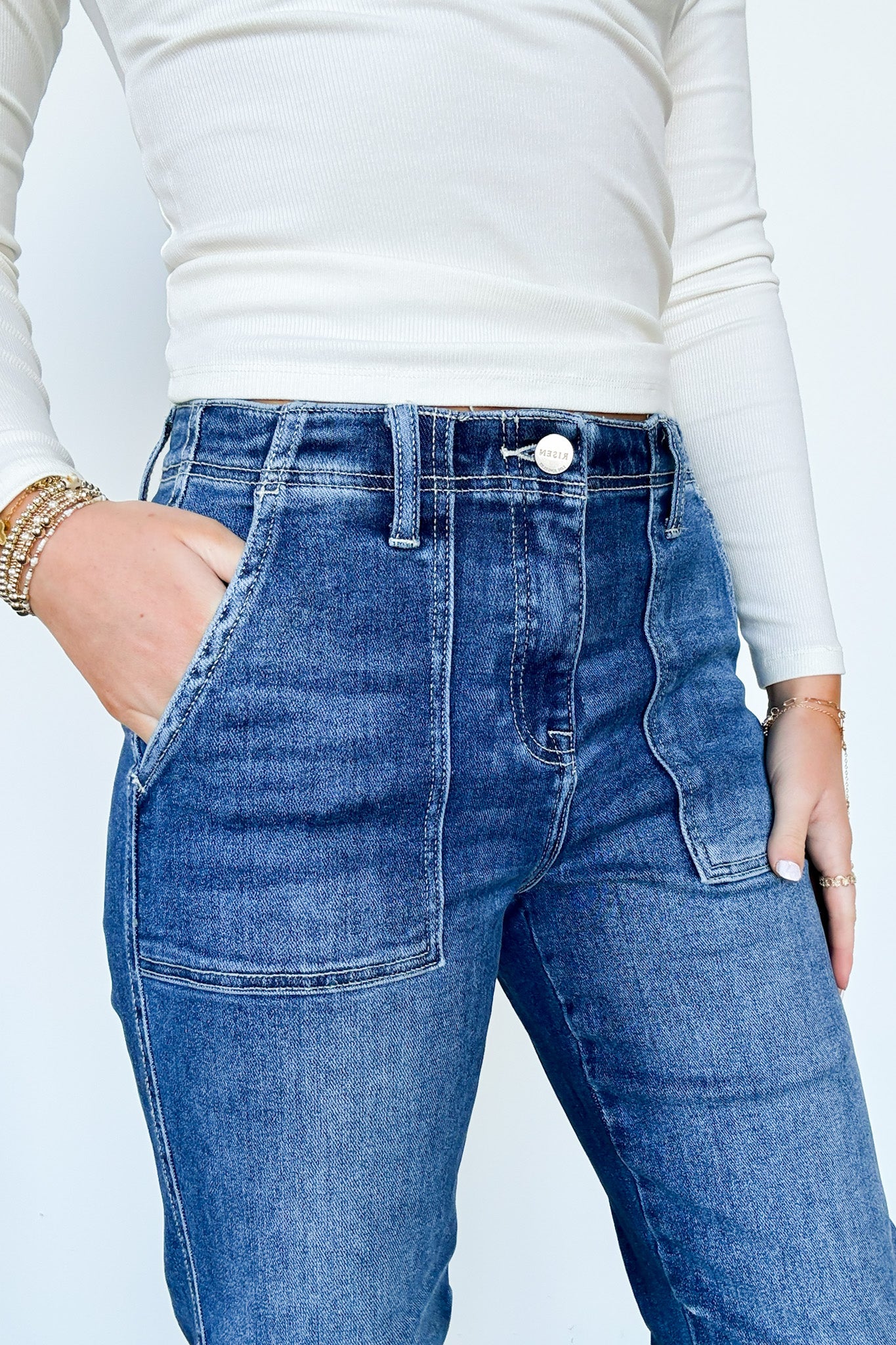  Everynn High Rise Ankle Jogger Jeans - Madison and Mallory