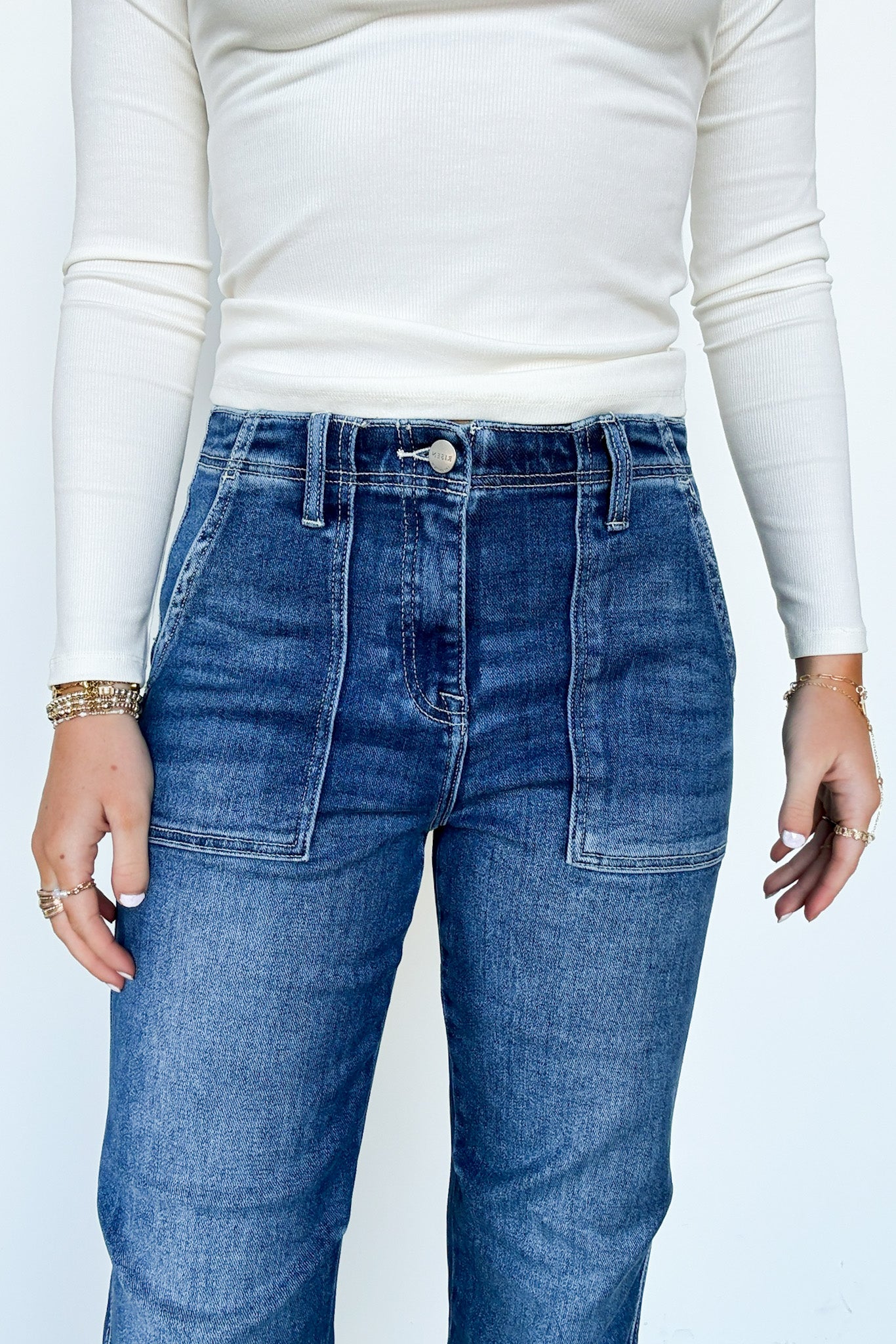  Everynn High Rise Ankle Jogger Jeans - Madison and Mallory