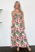 White / S Exceptional Sight V-Neck Floral Maxi Dress - FINAL SALE - Madison and Mallory
