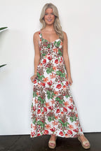 White / S Exceptional Sight V-Neck Floral Maxi Dress - FINAL SALE - Madison and Mallory