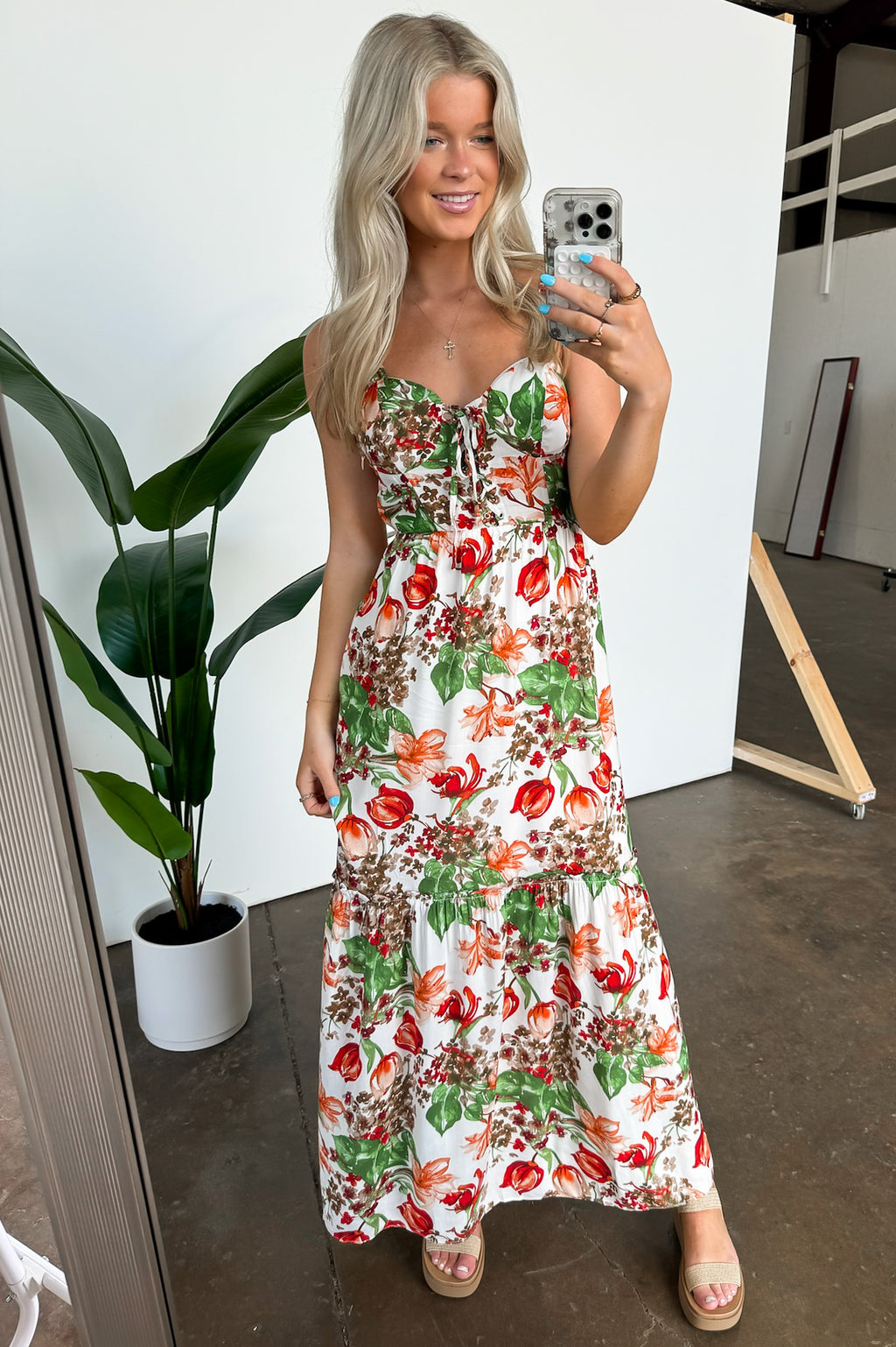  Exceptional Sight V-Neck Floral Maxi Dress - FINAL SALE - Madison and Mallory