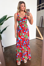  Exceptional Sight V-Neck Floral Maxi Dress - FINAL SALE - Madison and Mallory