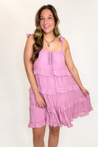 Exceptional Delight Ruffle Tiered Tie Strap Dress - Madison and Mallory
