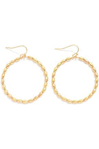 Exquisite Outlook Beaded Circle Hoop Earrings - FINAL SALE - Madison and Mallory