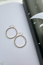 Exquisite Outlook Beaded Circle Hoop Earrings - FINAL SALE - Madison and Mallory