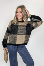 Cozy Grove Plaid Knit Sweater - FINAL SALE - Madison and Mallory