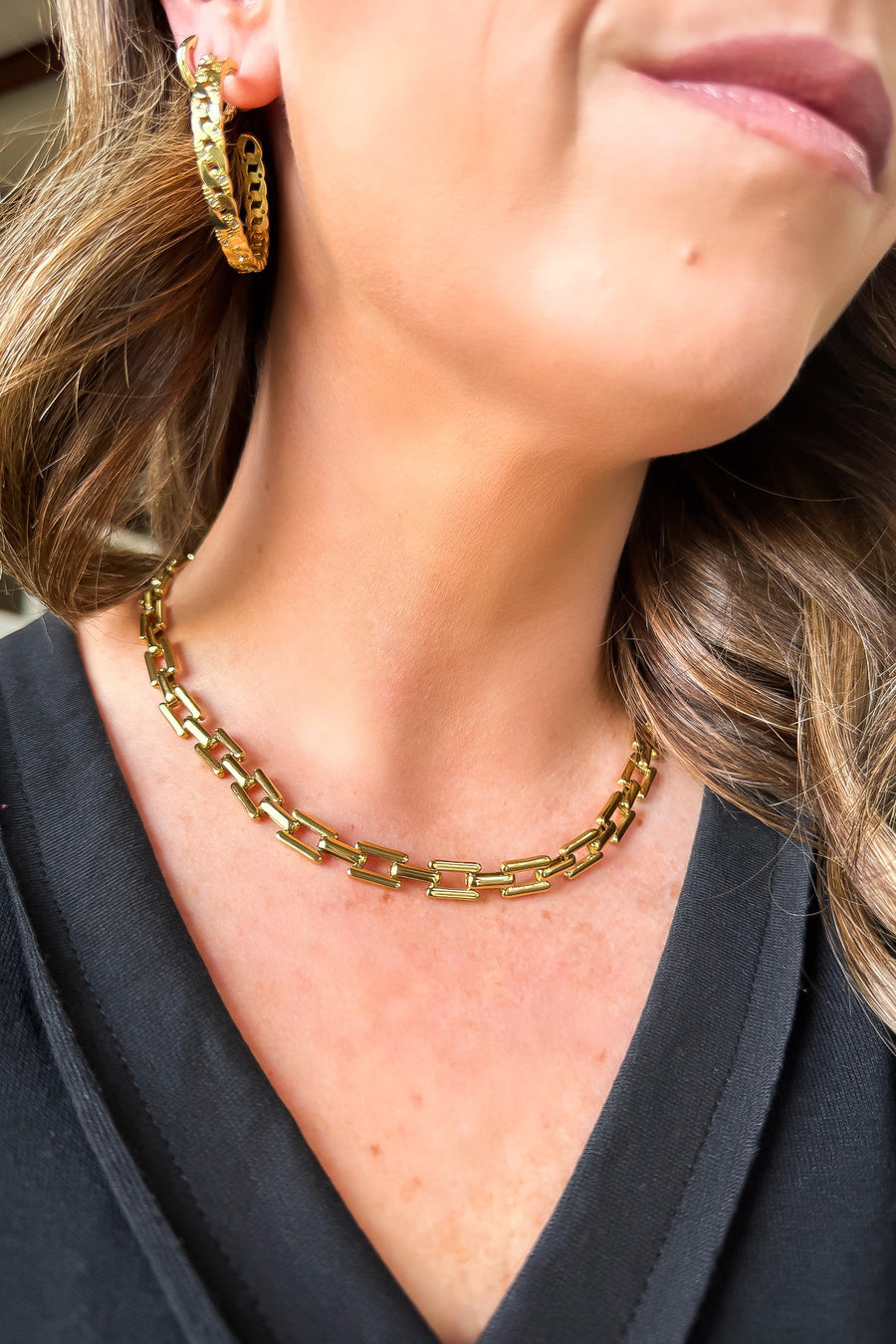 Golden Chain Necklace - Madison and Mallory