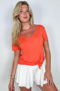 Orange / S Fade Into You Essential Super Soft Top - FINAL SALE - Madison and Mallory