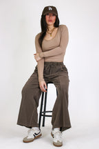 Faded Hour Wide Leg Pants - Madison and Mallory